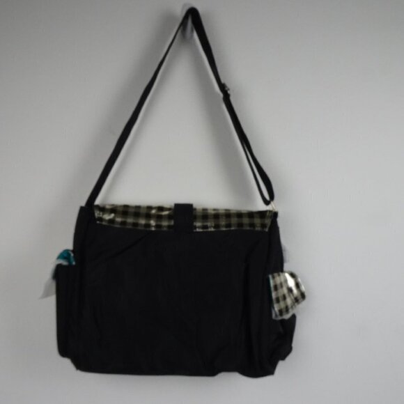 Kalencom Baby Diaper Infant Bag Black Gold + Bottle Bag Zip Pouch Changing Pad - Picture 10 of 16